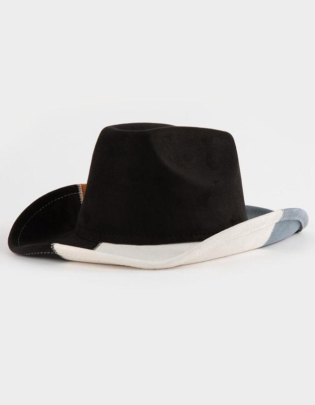 Patchwork Womens Cowboy Hat Product Image