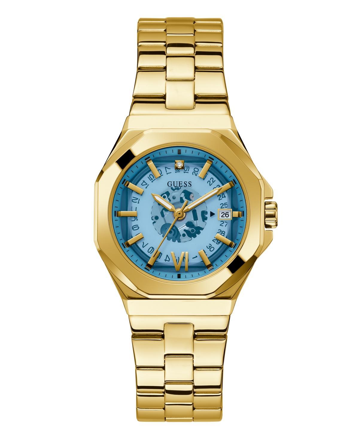 Guess Women's Date Quartz Gold-Tone Stainless Steel Watch 34mm - Gold-Tone Product Image