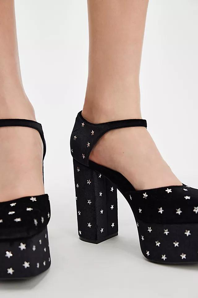 Stardust Velvet Platform Heels Product Image