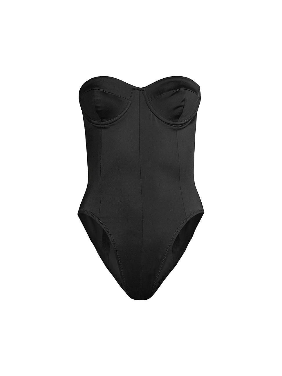 Norma Kamali Corset Strapless One-Piece Swimsuit Product Image