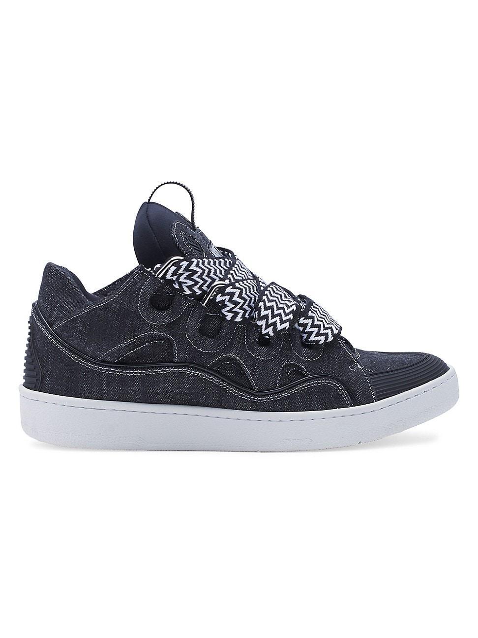 Mens Curb Sneakers in Denim Product Image