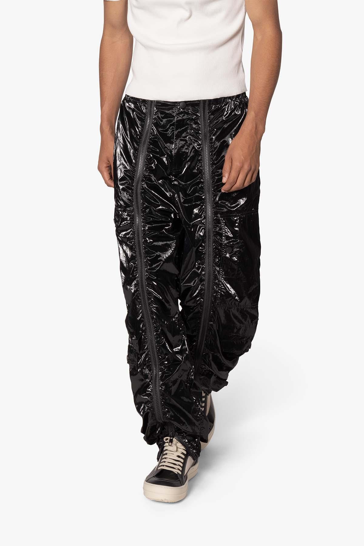 Ruffled Jogger Pants - Black Product Image