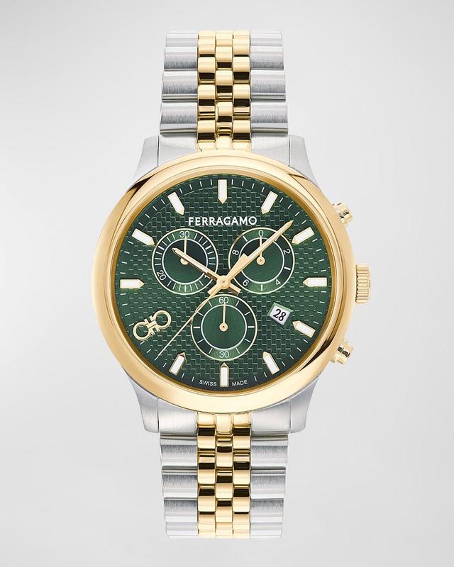 Men's Duo Chrono Two-Tone Bracelet Watch, 42mm Product Image