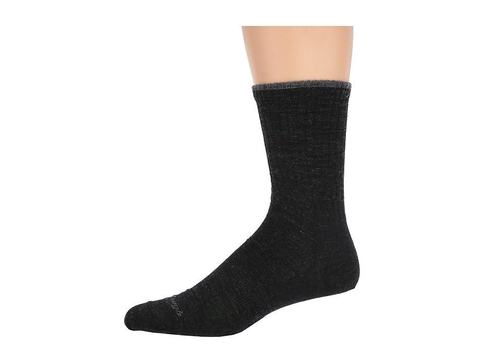 Darn Tough Vermont The Standard Issue Crew Light Socks (Charcoal) Men's Crew Cut Socks Shoes Product Image