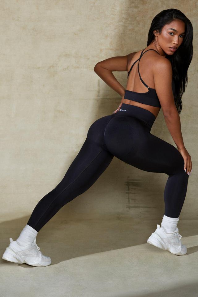 High Waist Define Luxe Leggings in Black Product Image