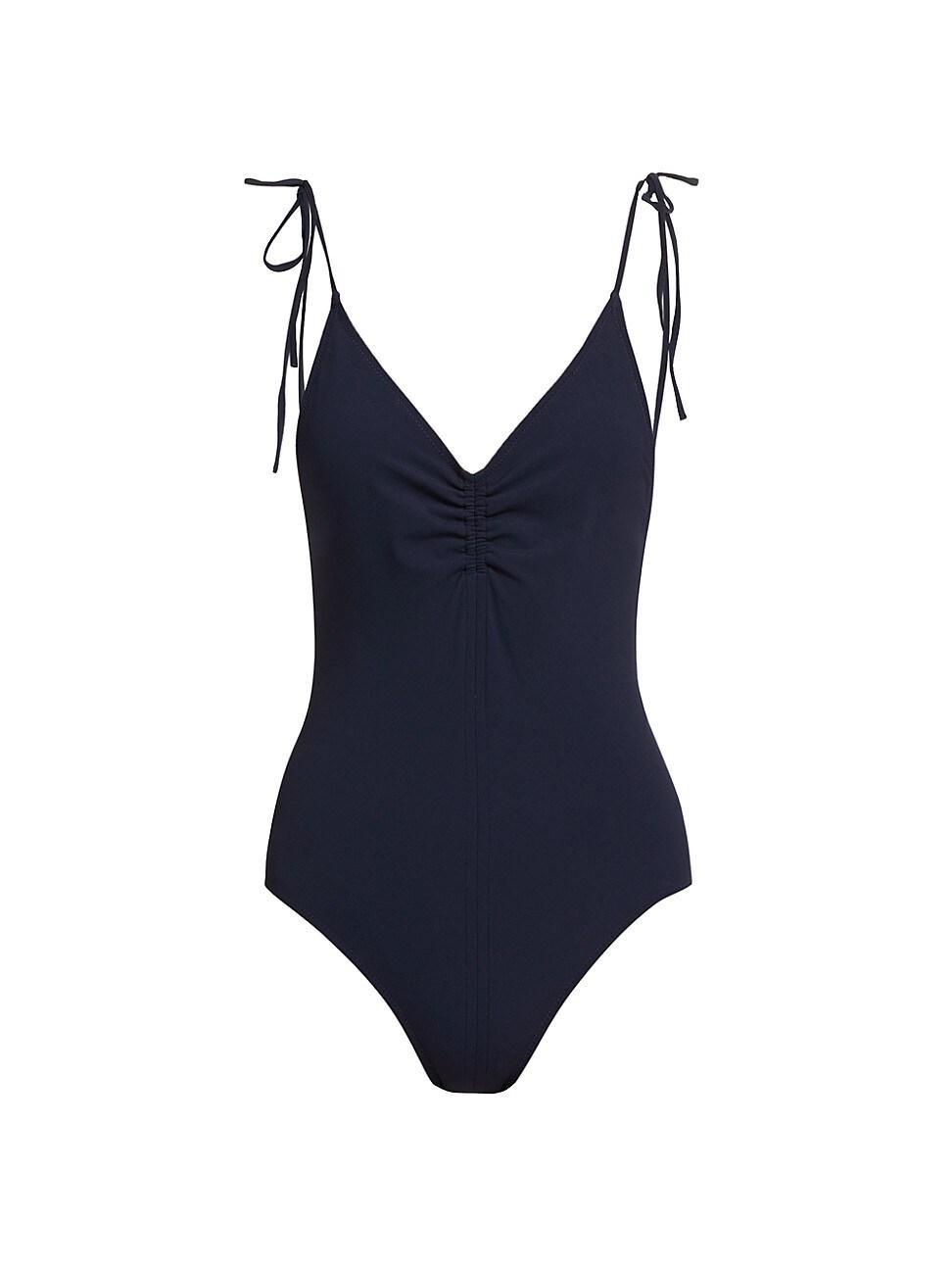 Womens Dali Ruched One-Piece Swimsuit Product Image