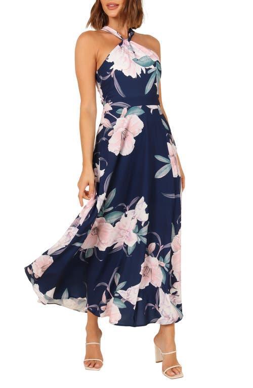 Petal & Pup Miara Floral Print Halter Dress product image