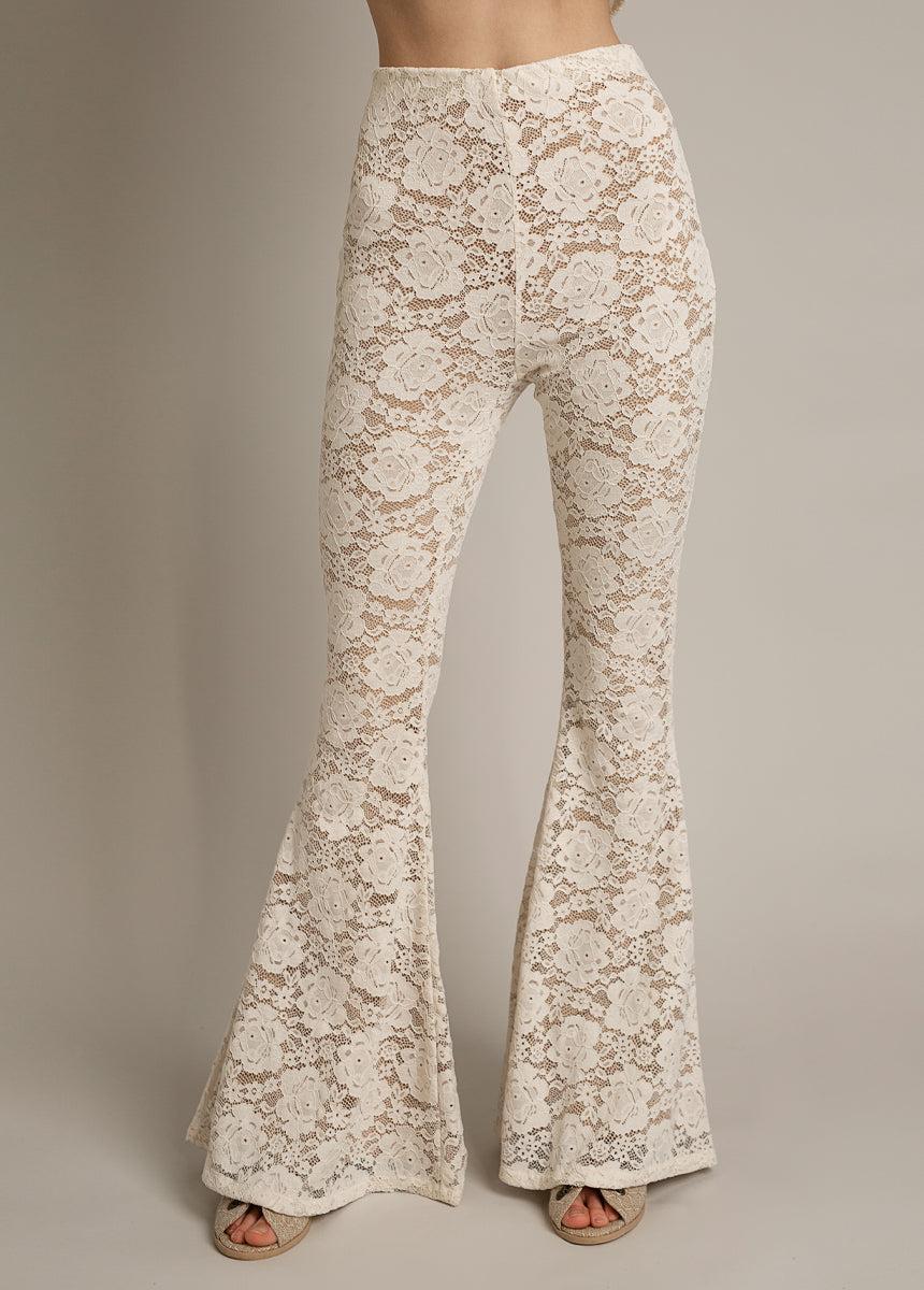 Abril Pant in Cream Product Image