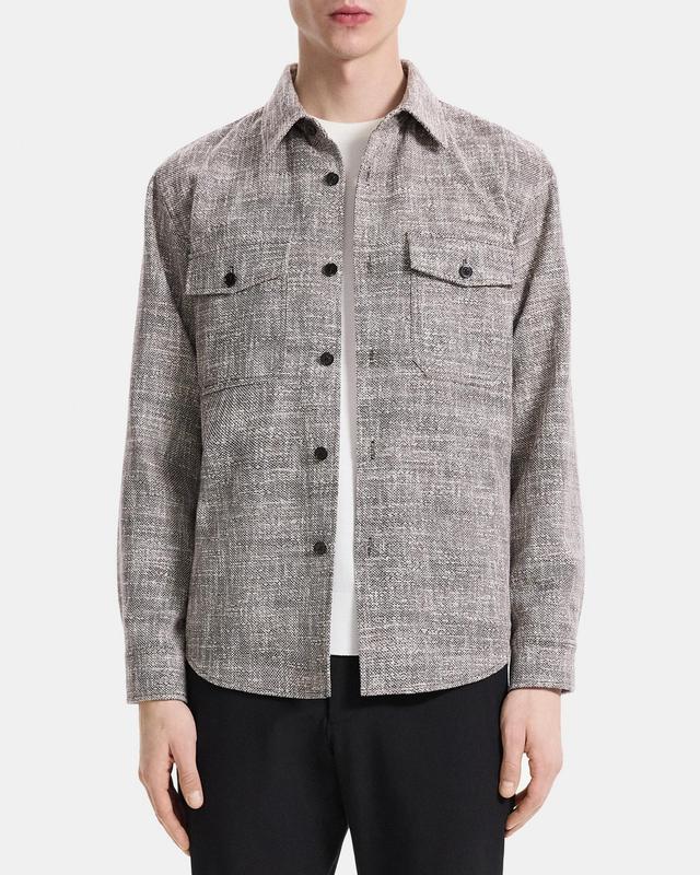 Shirt Jacket in Cotton-Blend Tweed Product Image