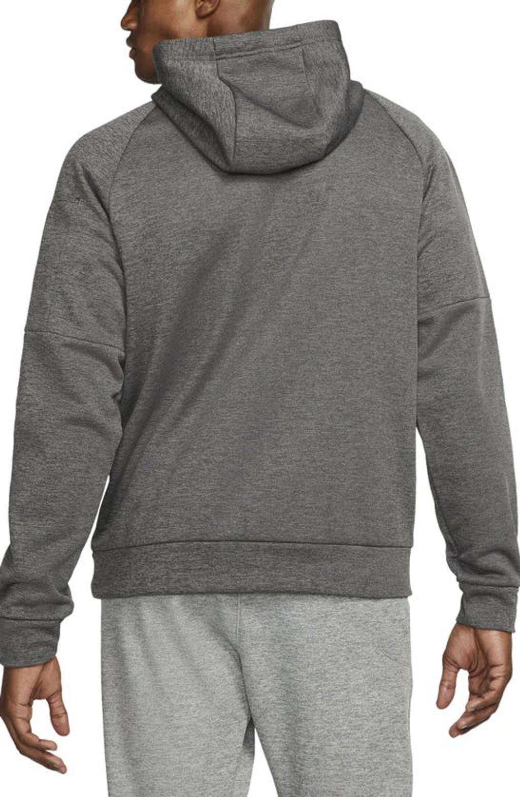 Men's  Therma Therma-fit Hooded Fitness Pullover In Grey Product Image