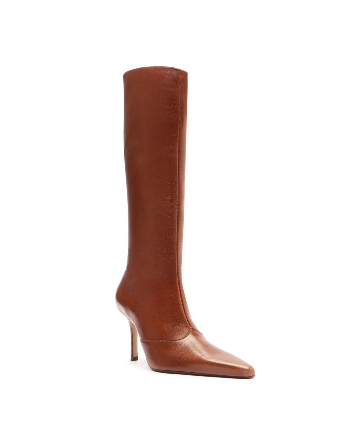 Womens Raffaela 90MM Leather Boots Product Image