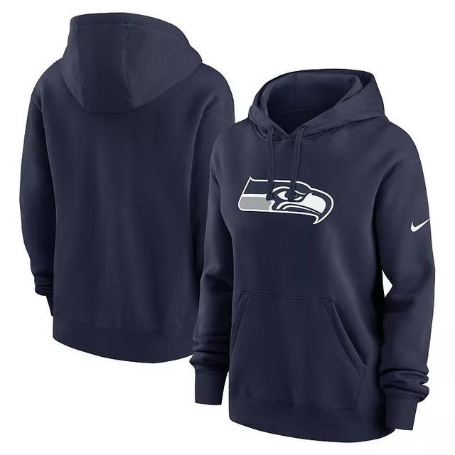 Womens Nike College Navy Seattle Seahawks Club Fleece Pullover Hoodie Product Image