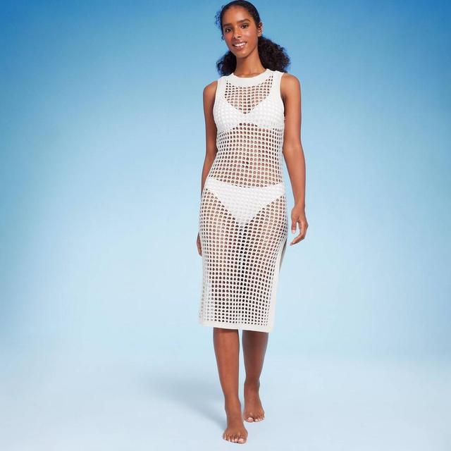 Womens Crochet Cover Up Midi Dress - Shade & Shore Product Image