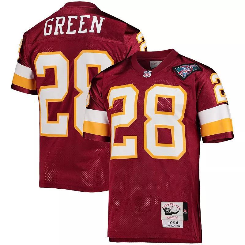 Mens Mitchell & Ness Darrell Green Burgundy Washington Football Team 1994 Authentic Retired Player Jersey Product Image