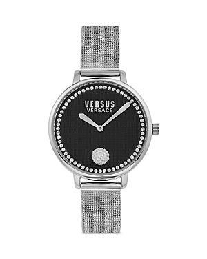 Versus Versace Womens Two-Hand Quartz La Villette Silver-Tone Stainless Steel Bracelet 36mm Product Image