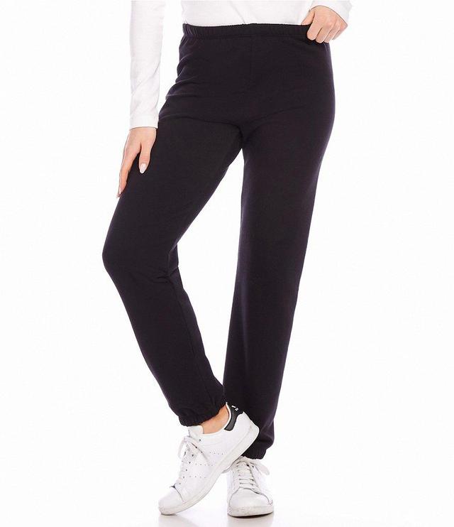 Karen Kane Petite Size Stretch Fleece High-Rise Straight Leg Sweat Pants Product Image