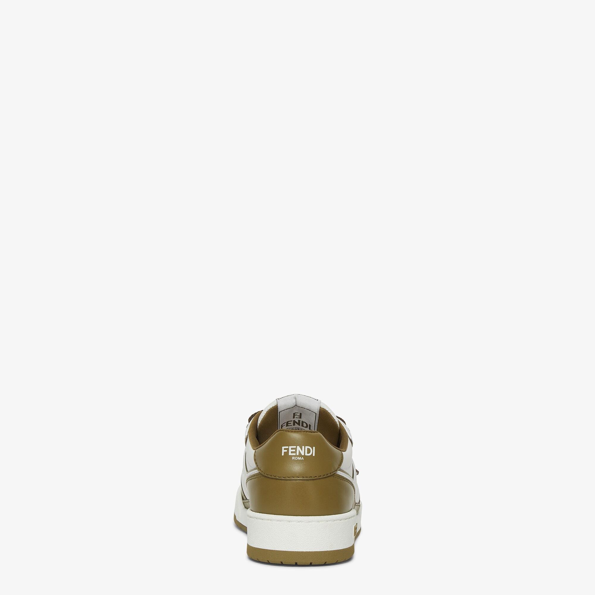 Fendi MatchGreen leather low tops Product Image