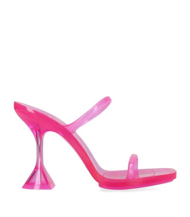 Brito 95mm Translucent Mules In Pink Product Image