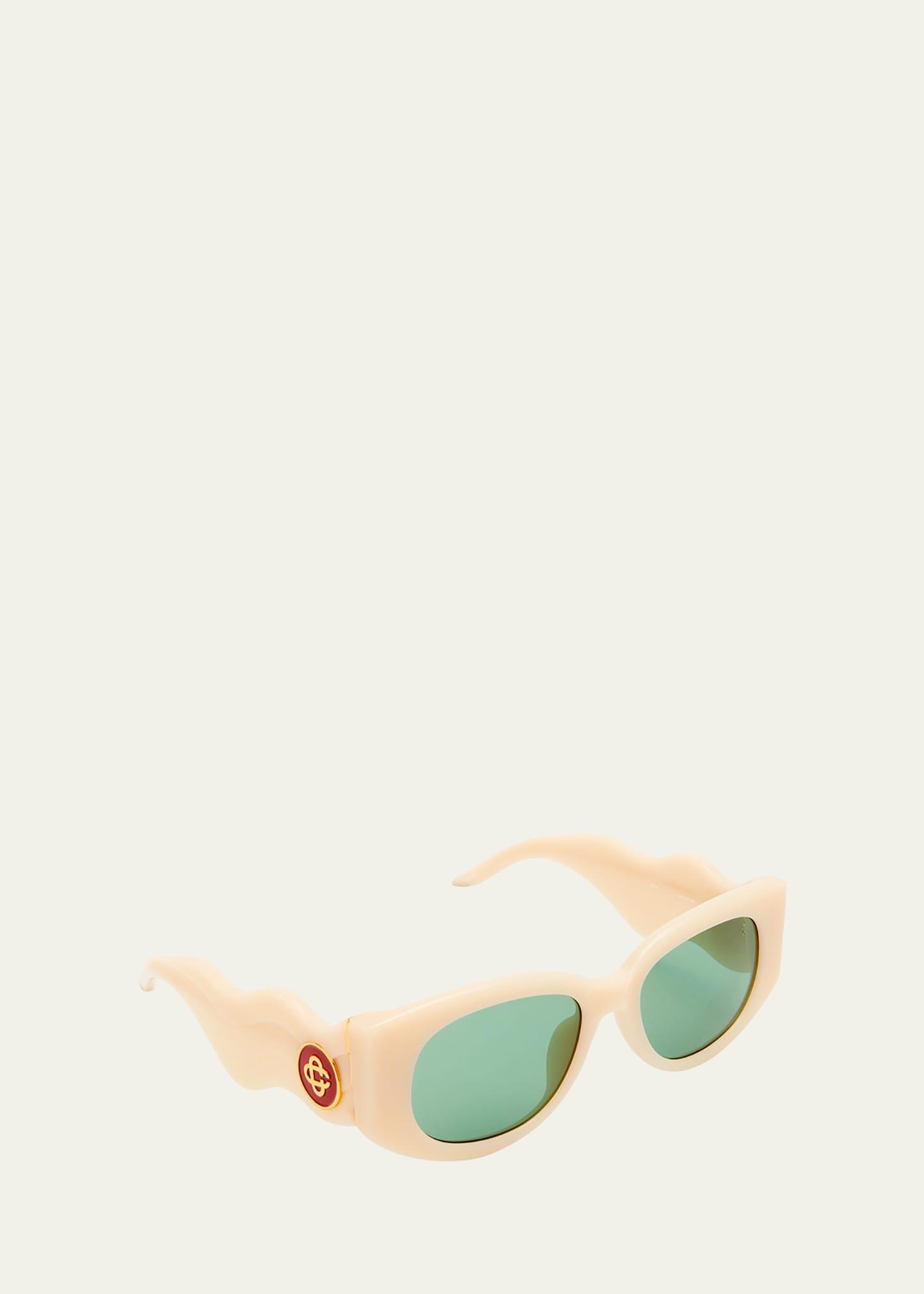 Mens Wave Sun Monogram Oval Sunglasses Product Image