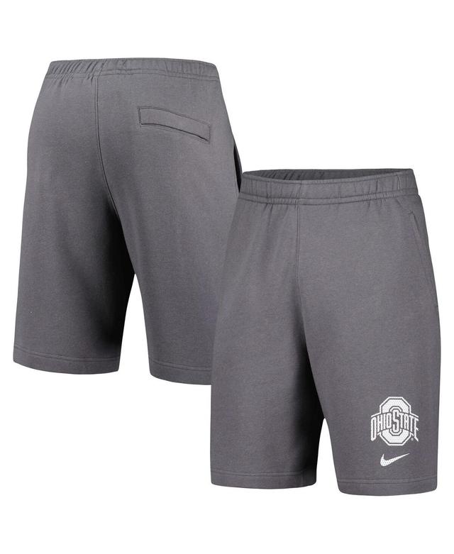 Mens Nike Gray Ohio State Buckeyes Fleece Shorts Product Image