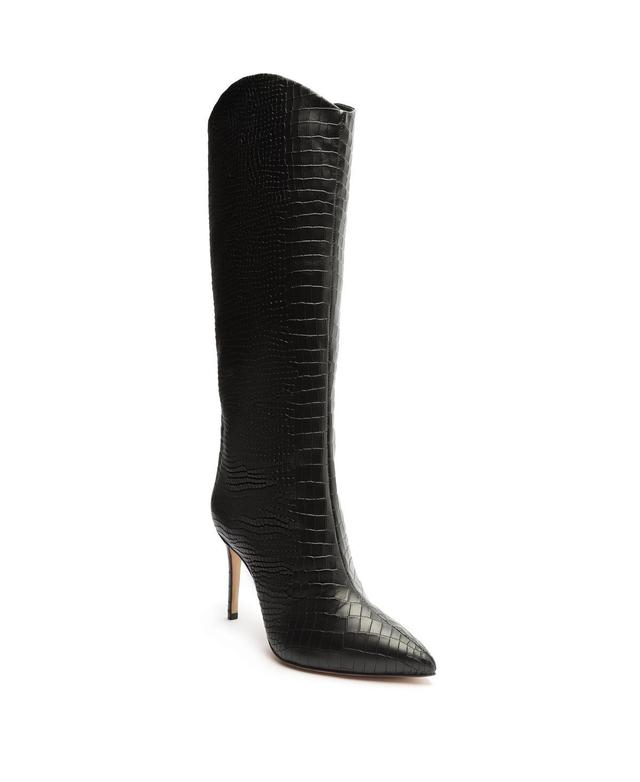 Womens Maryana Croc-Embossed Leather Knee-High Boots Product Image