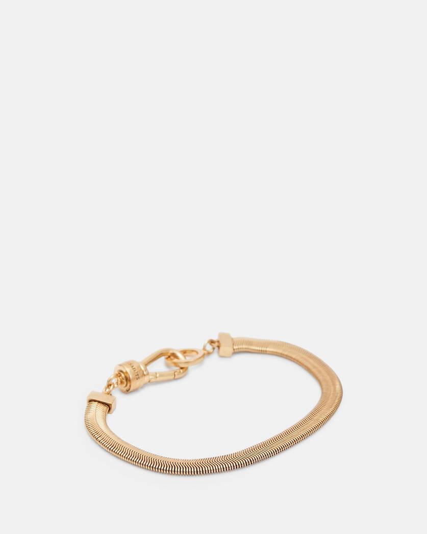 Flat Snake Gold-Tone Bracelet Product Image