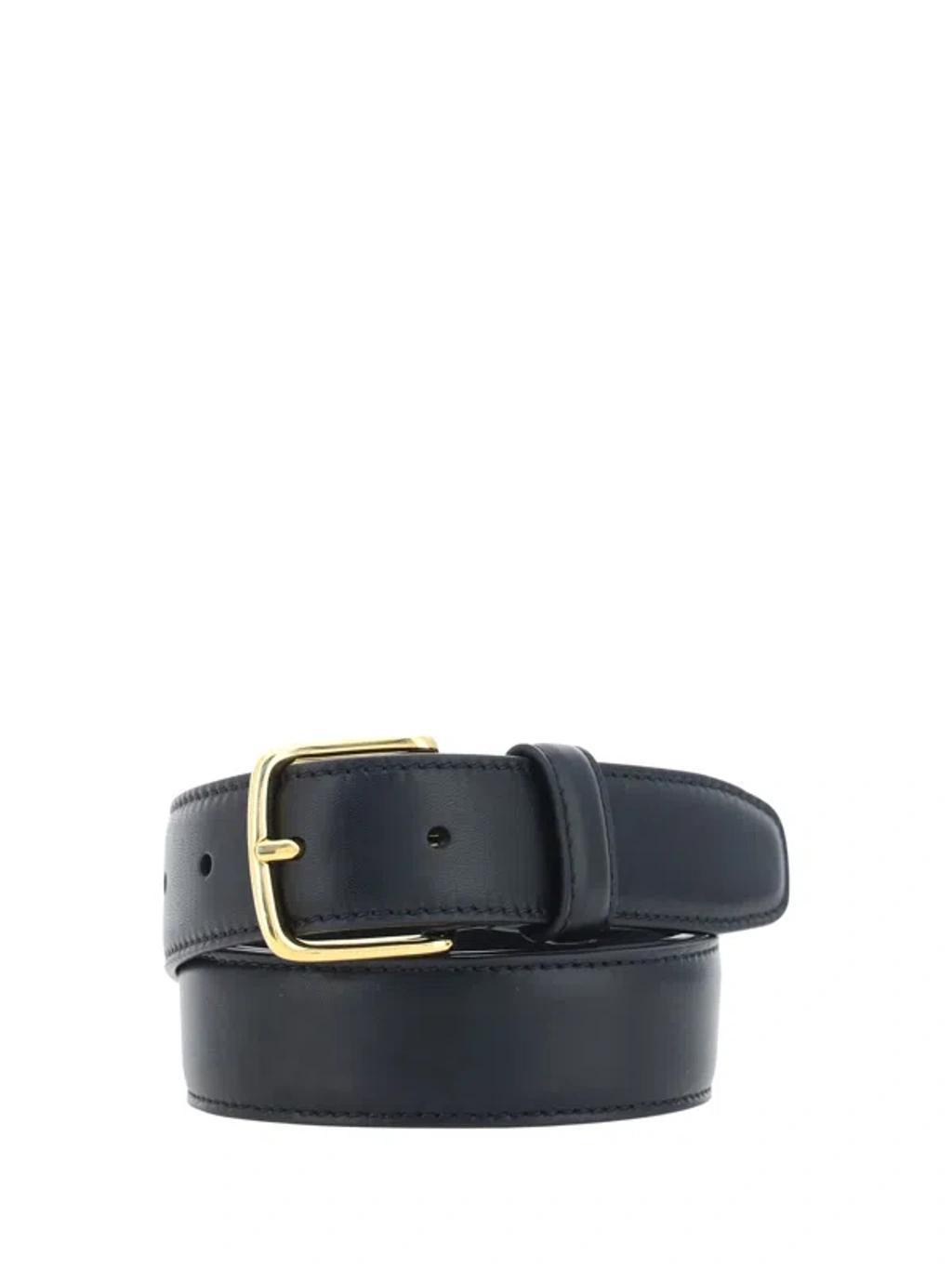 Classic Buckled Belt In Black Product Image