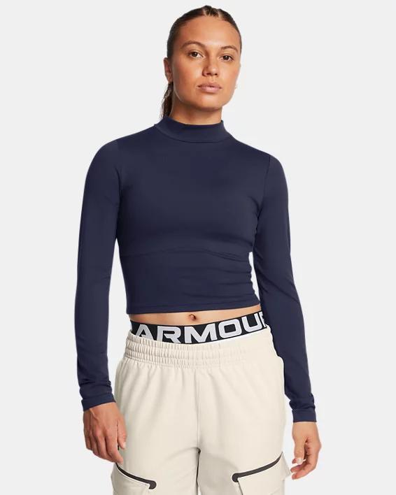 Womens UA Meridian Mock Long Sleeve Product Image