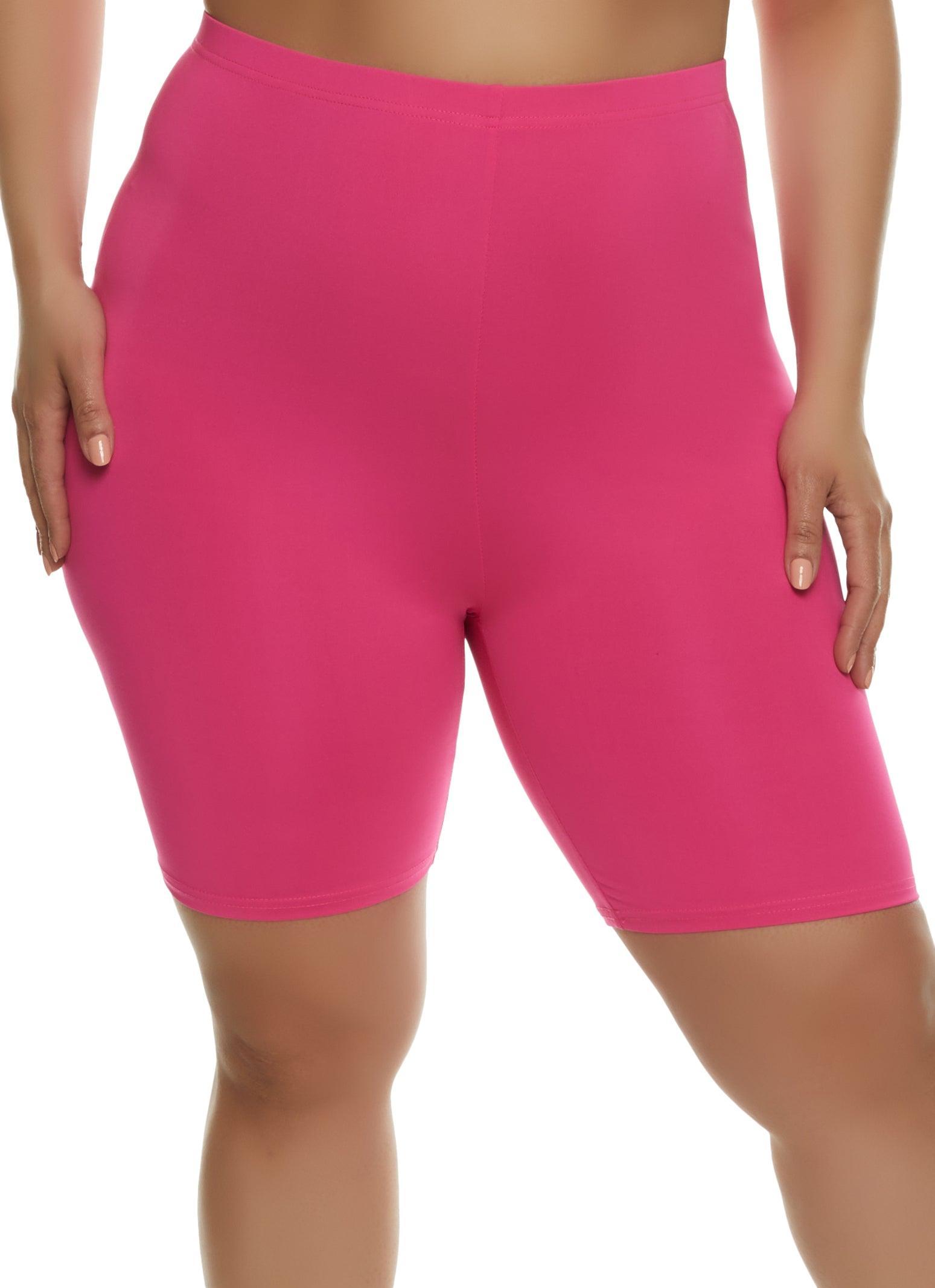 Womens Plus Size Daisy Basic Biker Shorts Product Image