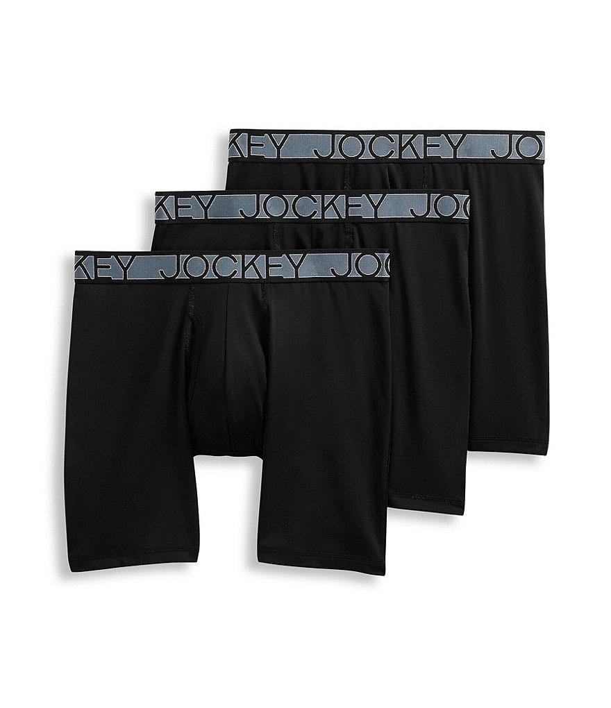 Jockey Signature Microfiber Eco 9#double; Solid Long Leg Boxer Brief 3-Pack Product Image