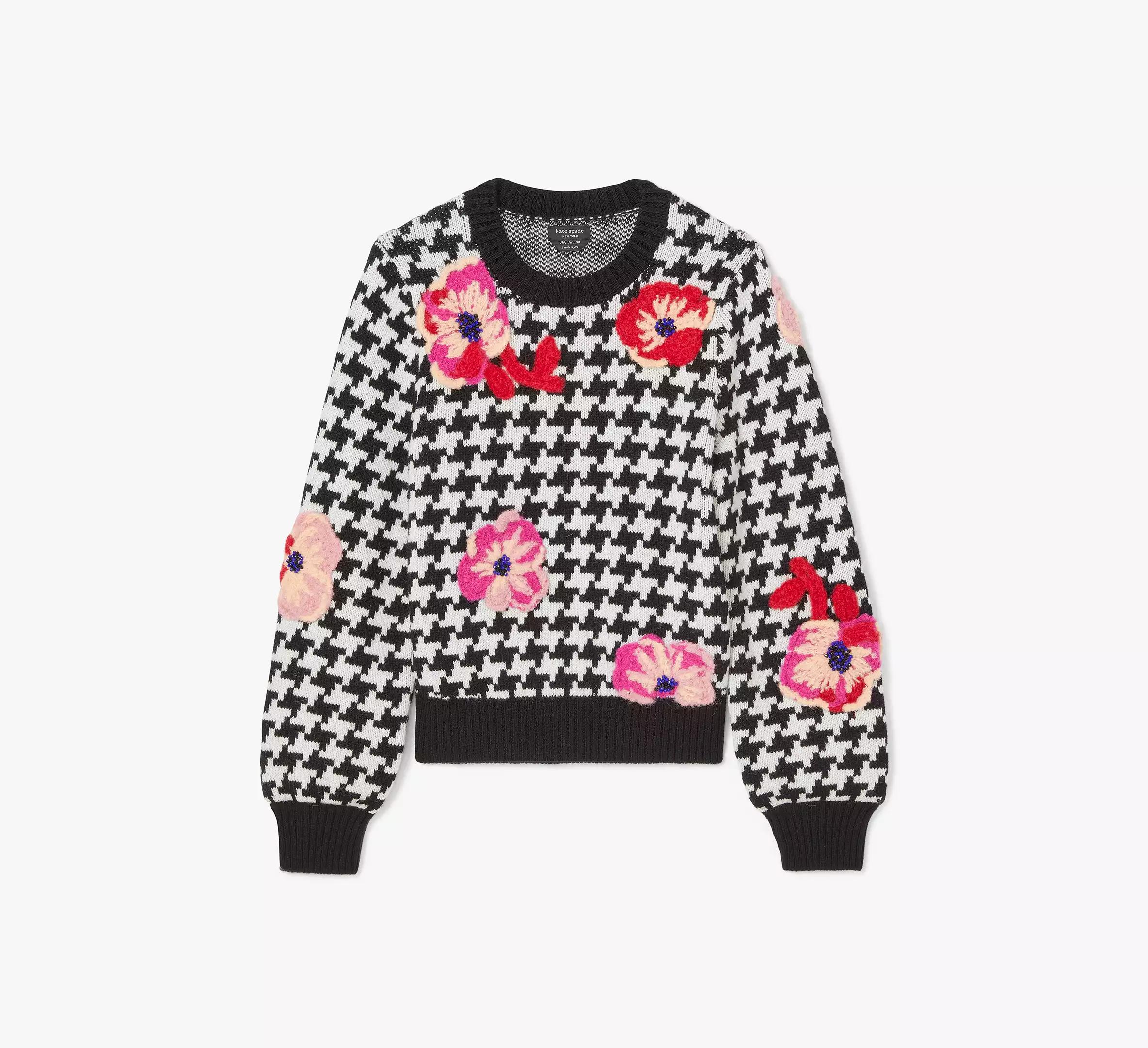 Houndstooth Poppy Sweater Product Image