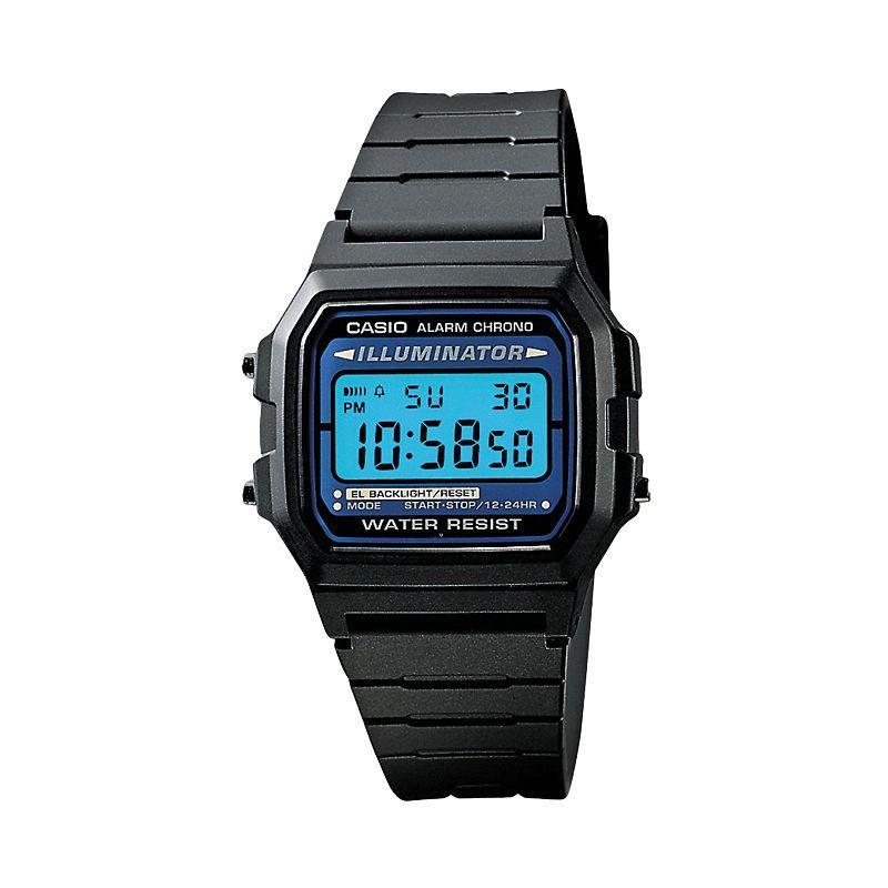 Casio Mens Illuminator Digital Chronograph Watch - F105W-1A, Multicolor Product Image