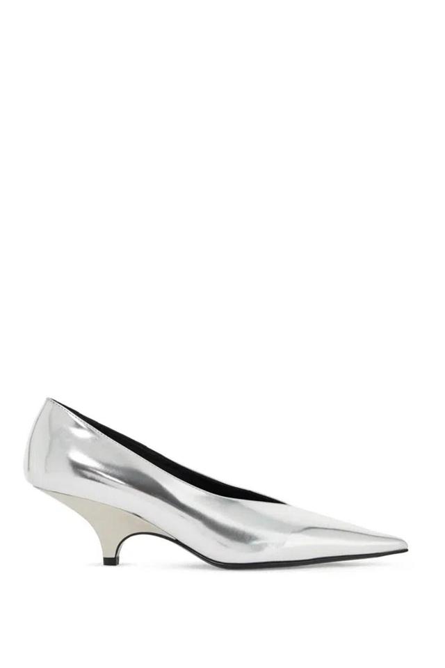 The Wedge-heel Pumps In Silver Product Image