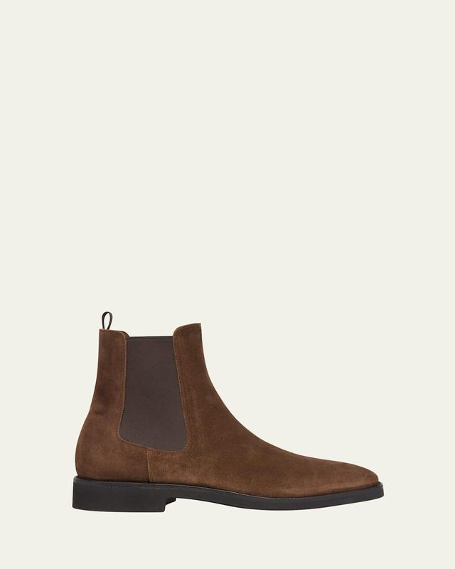 Mens Suede Leather Chelsea Boots Product Image