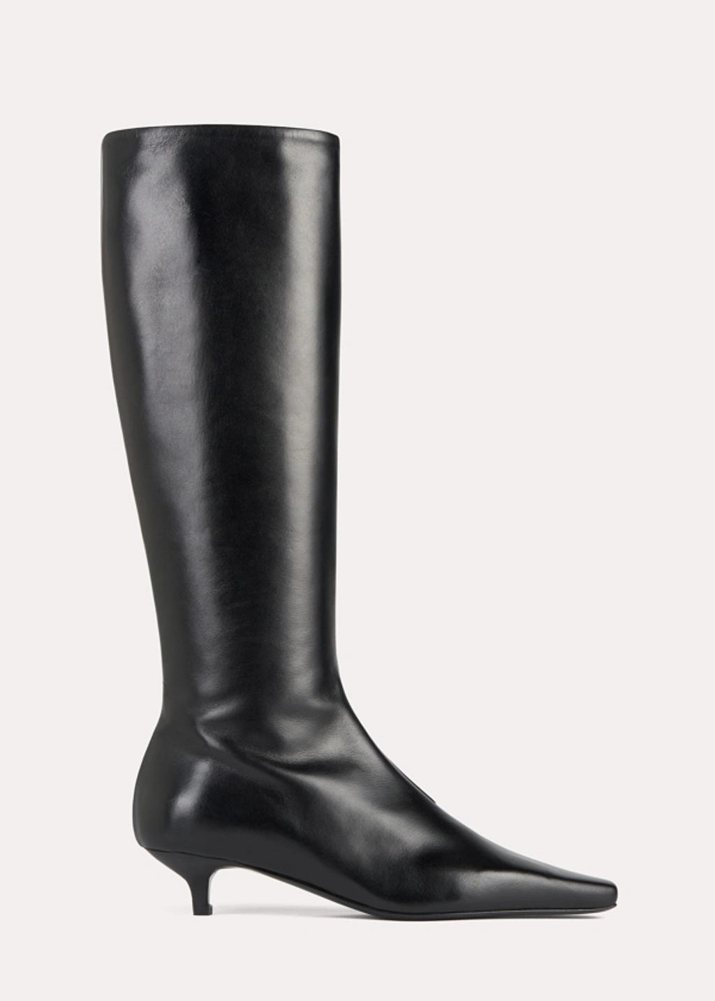 TOTÊME The Slim Knee-high Boot Black product image