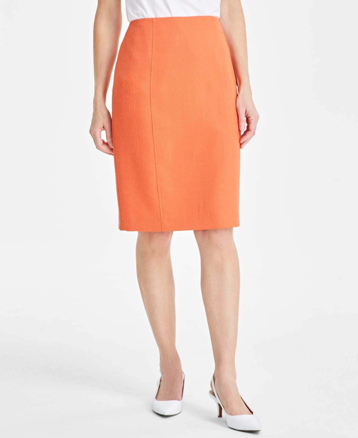 Kasper Womens Textured Side-Zip Pencil Skirt product image