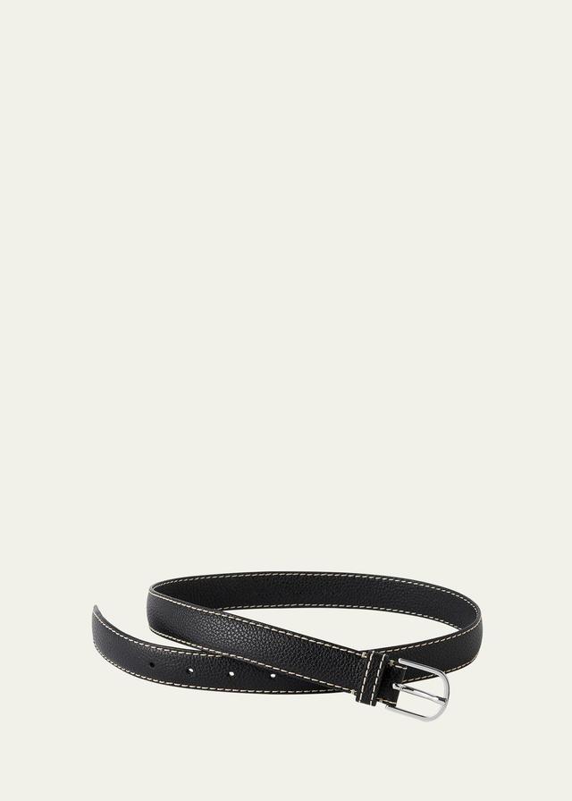 Slim Trouser Leather Belt Product Image