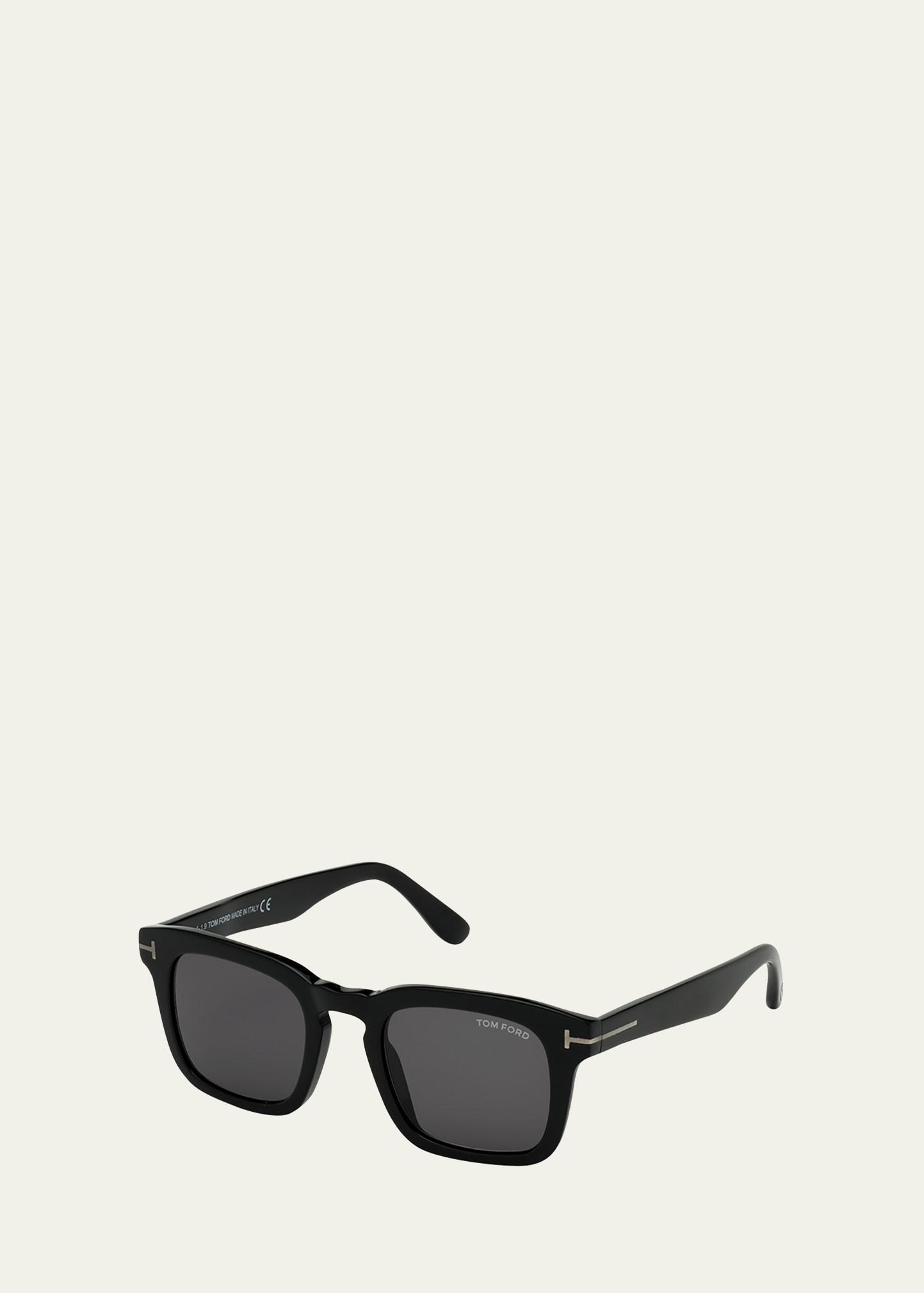 Mens Dax Square Solid Acetate Sunglasses Product Image