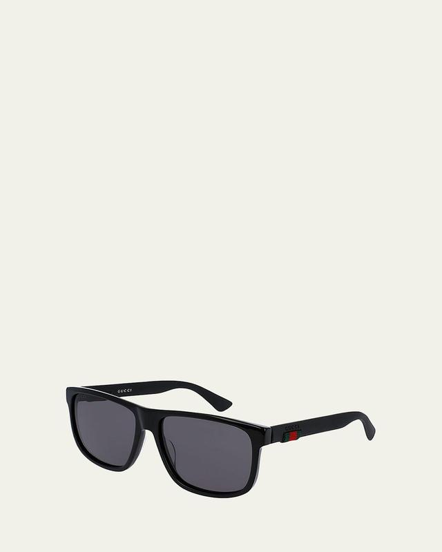 Mens 58MM Square Sunglasses Product Image