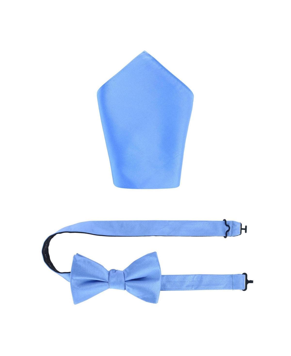 Trafalgar Sutton Solid Color Silk Bowtie and Pocket Square Combo Product Image