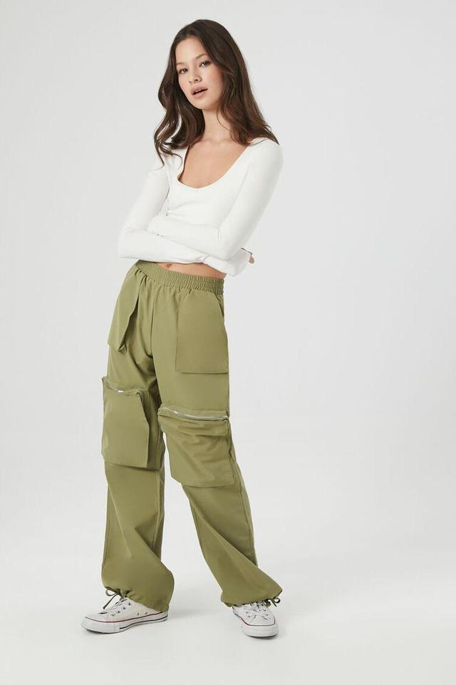 Straight-Leg Cargo Pants | Forever 21 Product Image