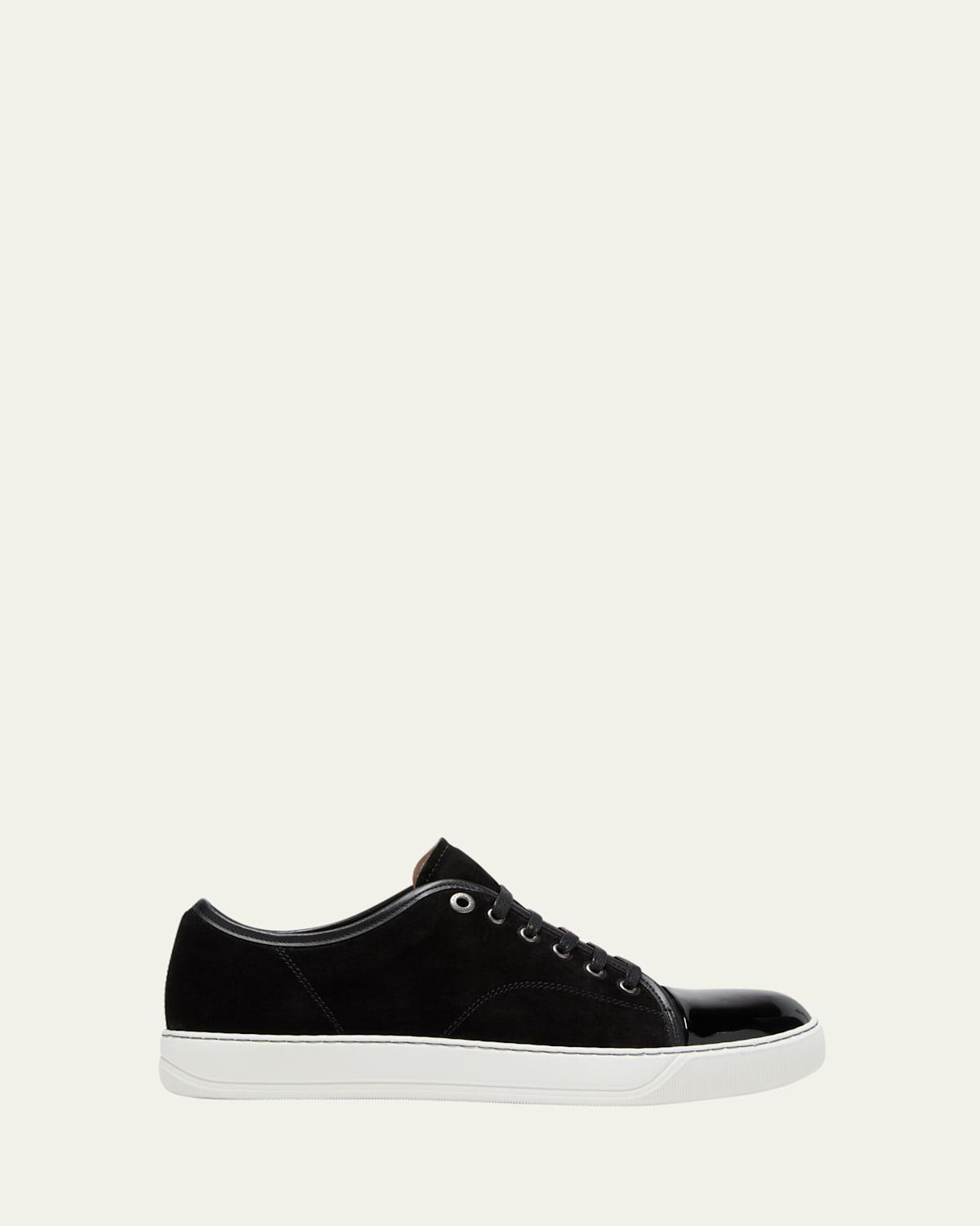 Mens Patent Leather/Suede Low-Top Sneakers Product Image