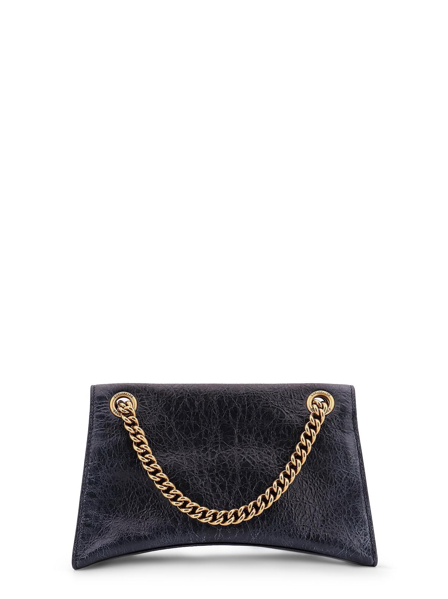 Small Crush Chain Bag In Black Product Image