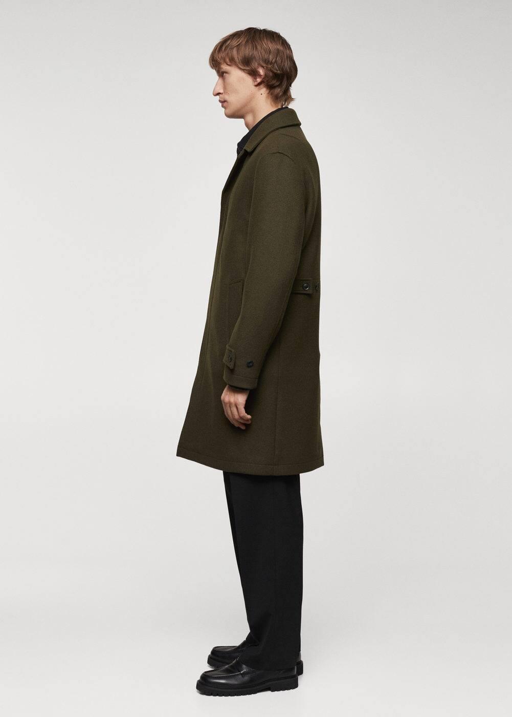 MANGO MAN - Regular fit wool coat khakiMen Product Image