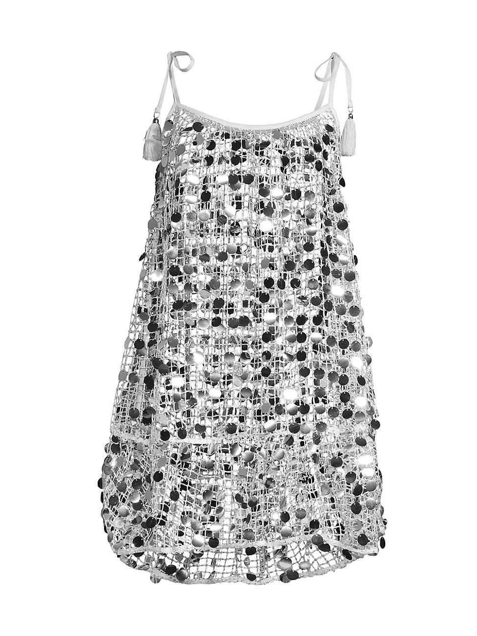 Womens Davina Sequined Cover-Up Dress Product Image