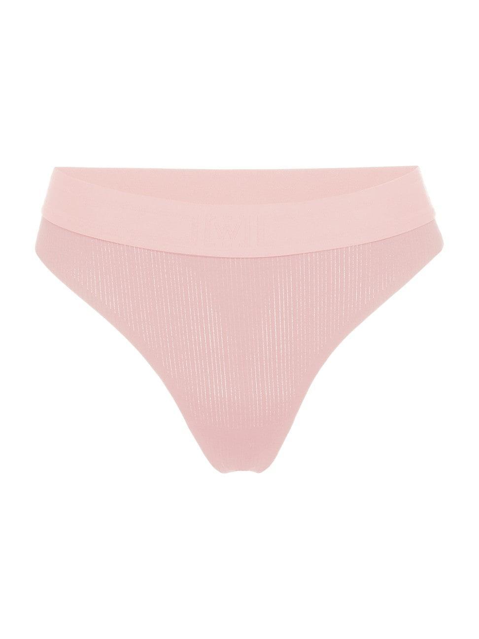 Womens Cotton-Blend Mid-Rise Thong Product Image