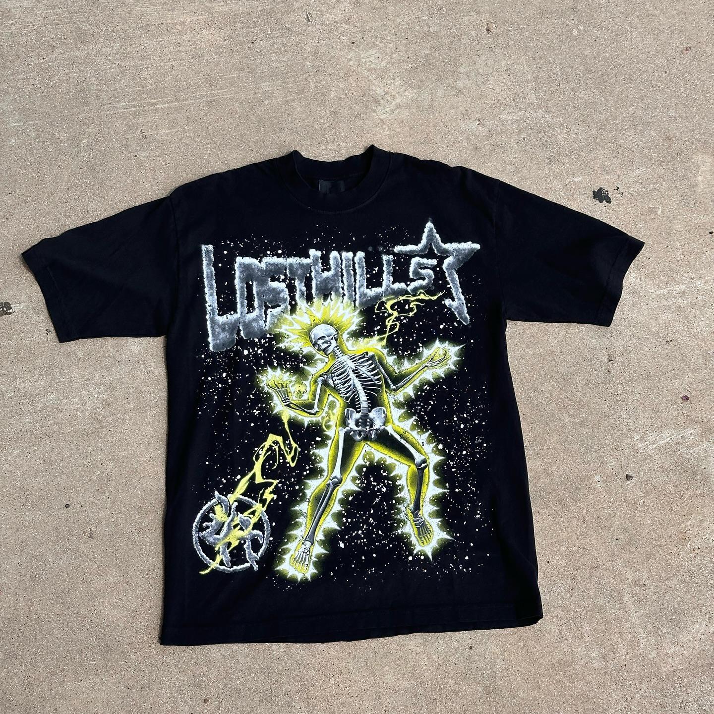 Vintage Lost Hills Skull Graphic Cotton T-Shirt Product Image