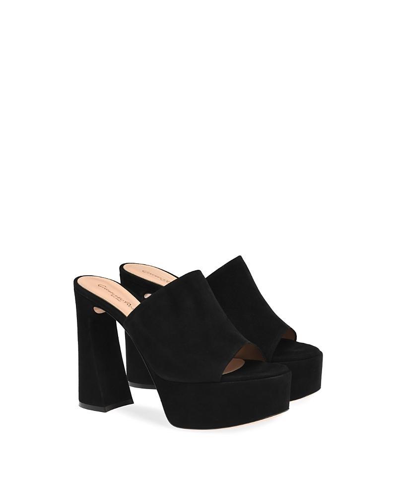 Gianvito Rossi Womens Holly Platform High Heel Mules Product Image