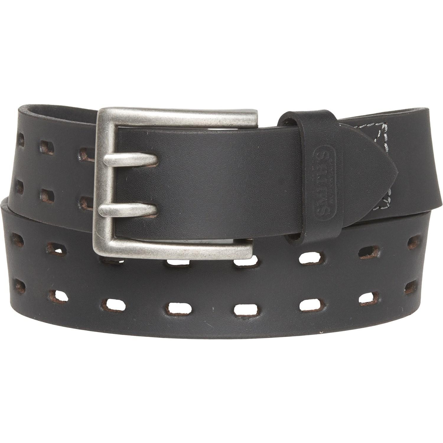 Smith's Workwear Perforated Double-Prong Buckle Belt - Leather, 40 mm (For Men) Product Image