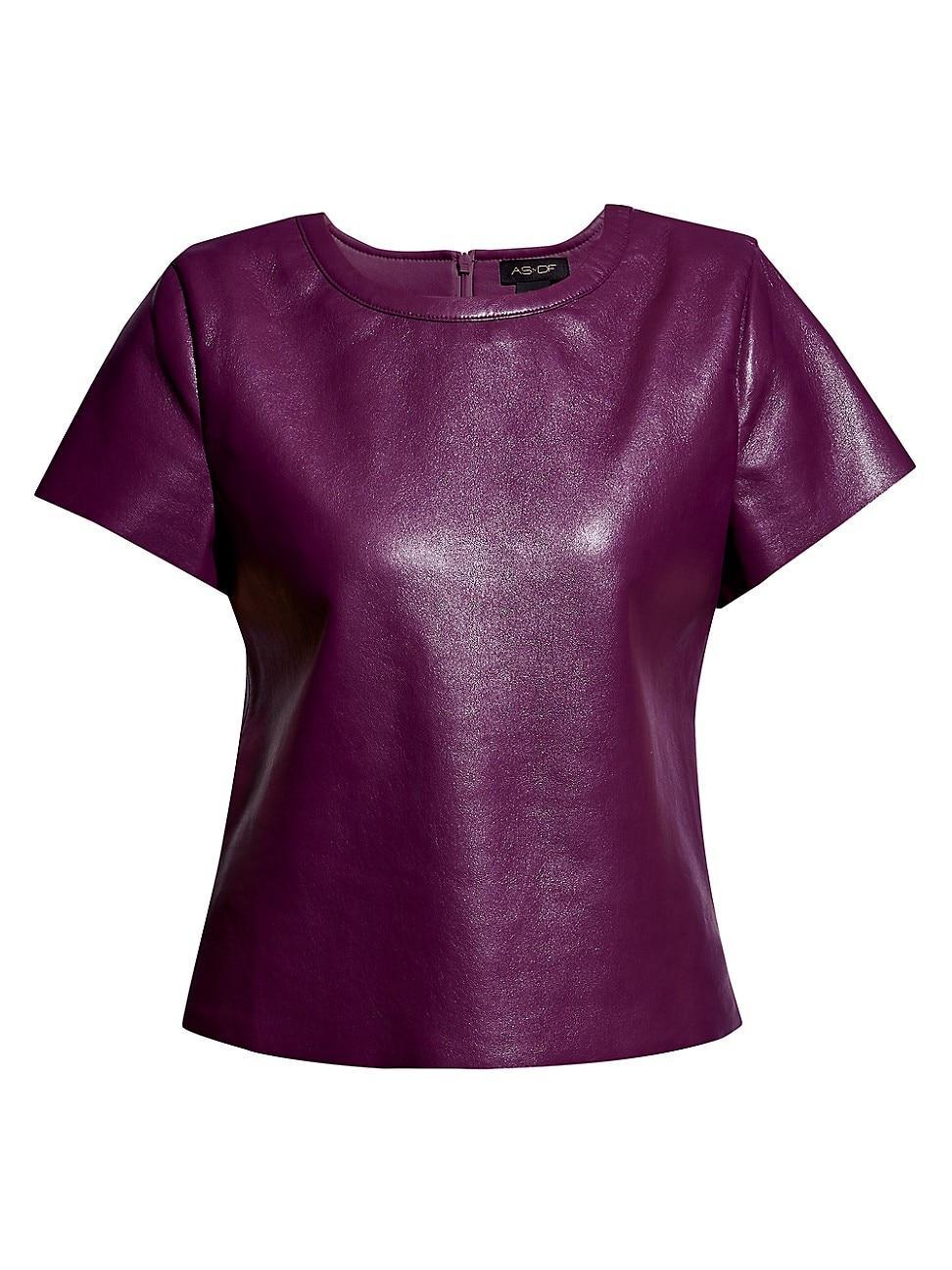 Womens New Guard Recycled Leather Tee Product Image